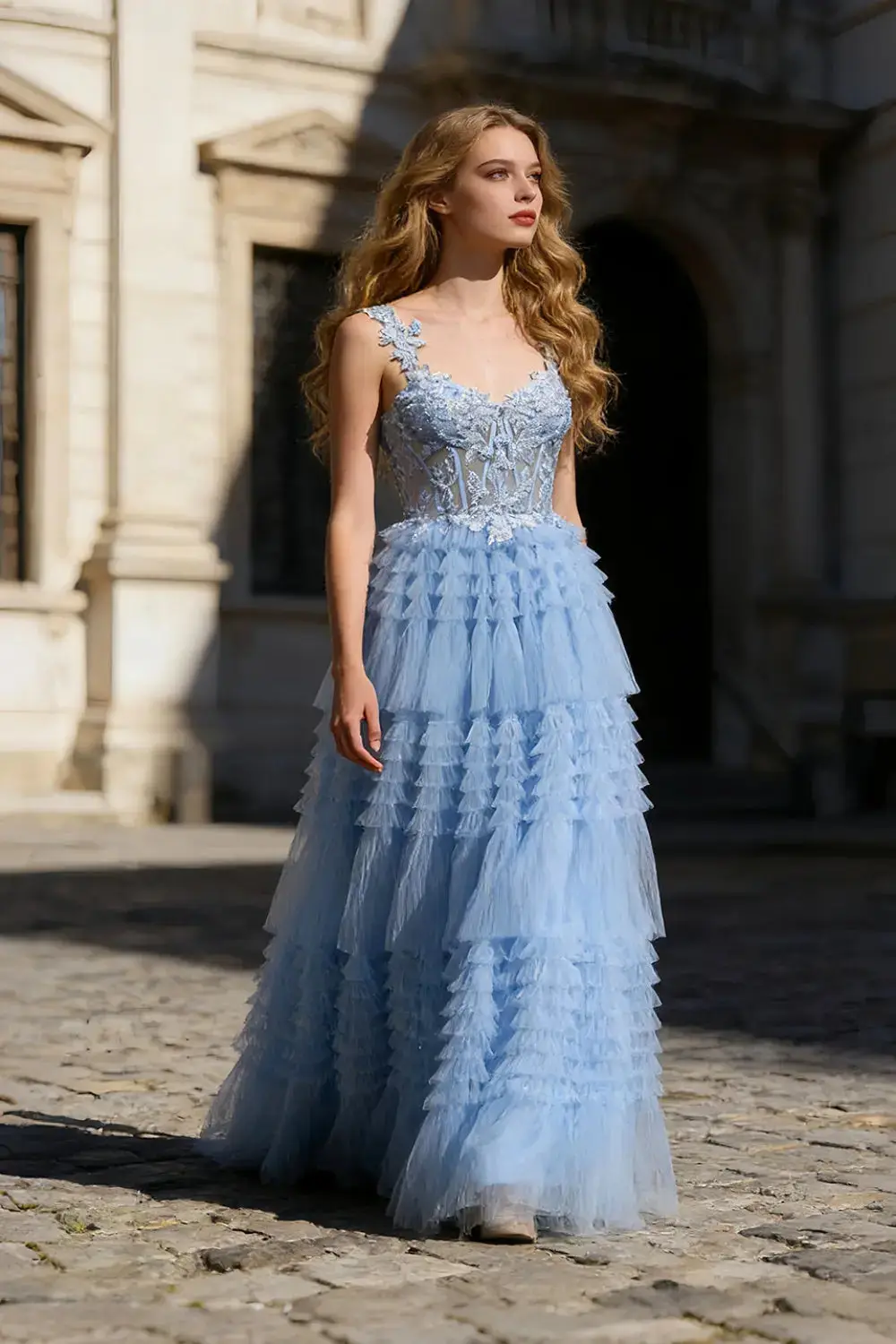 Cleo — A-Line — Floor-Length — view 1