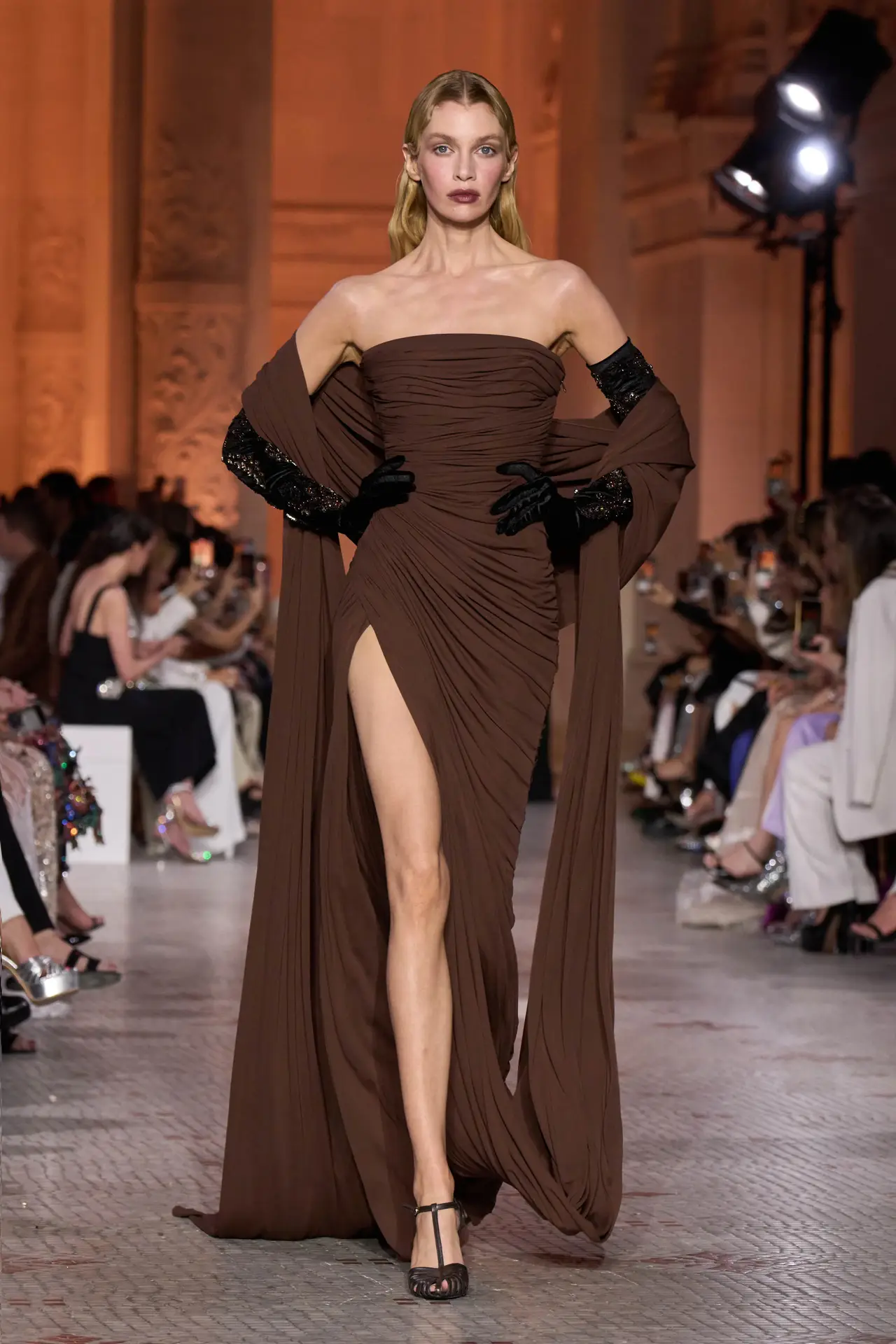 Eden — Sheath — Strapless — Floor-Length — view 1