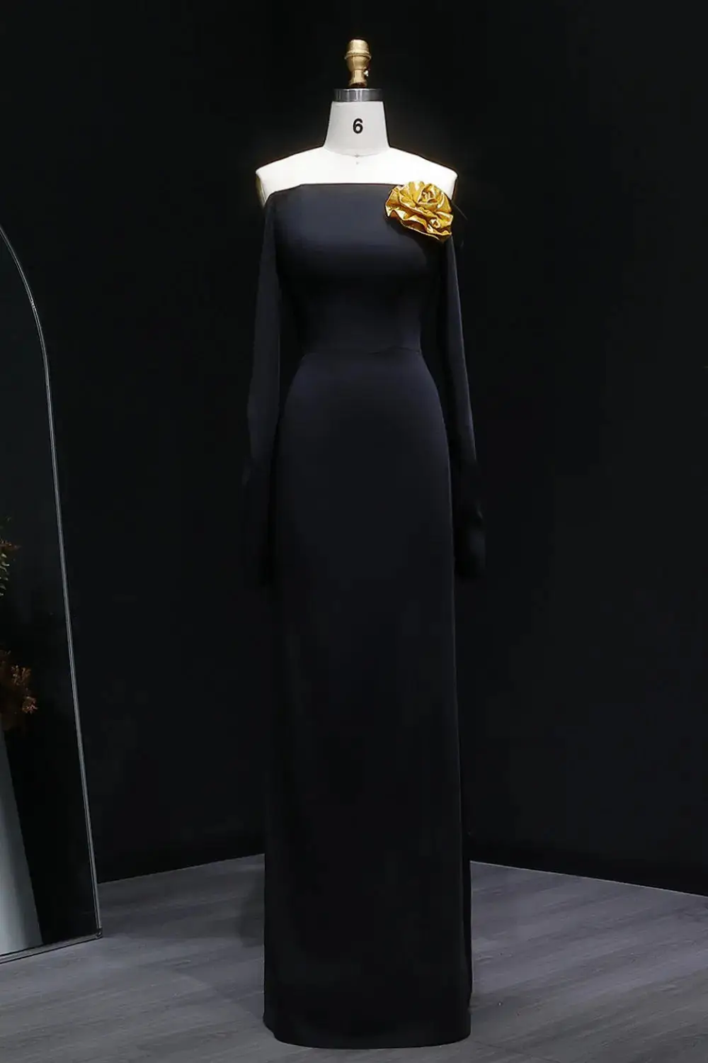 Iris — Sheath — Off-the-Shoulder — view 1