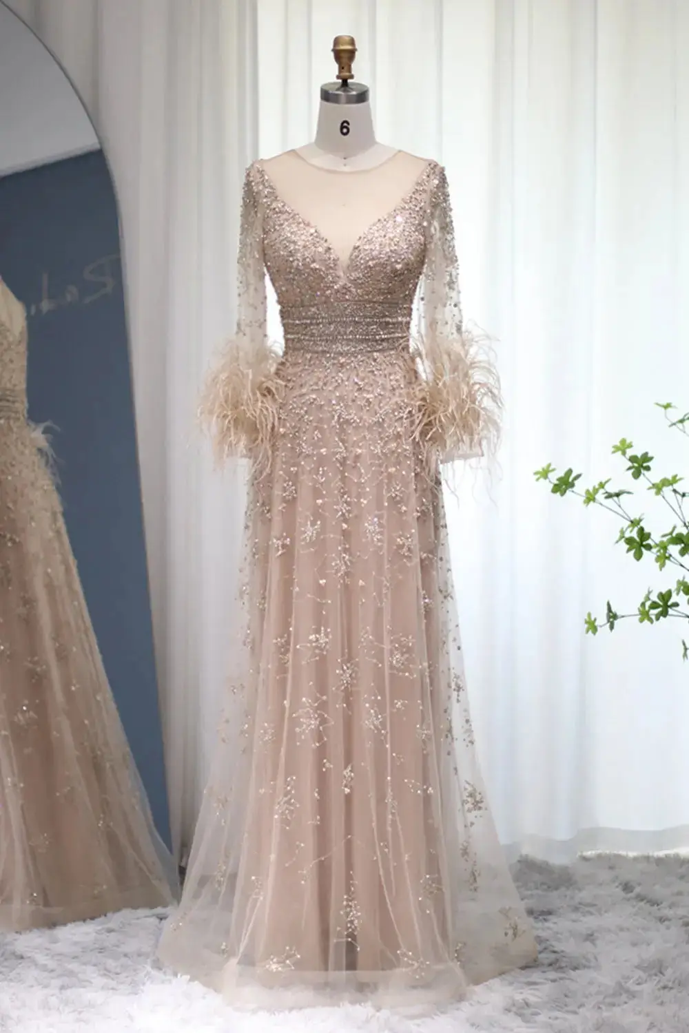 Amara — Long Sleeve — Floor-Length — view 1