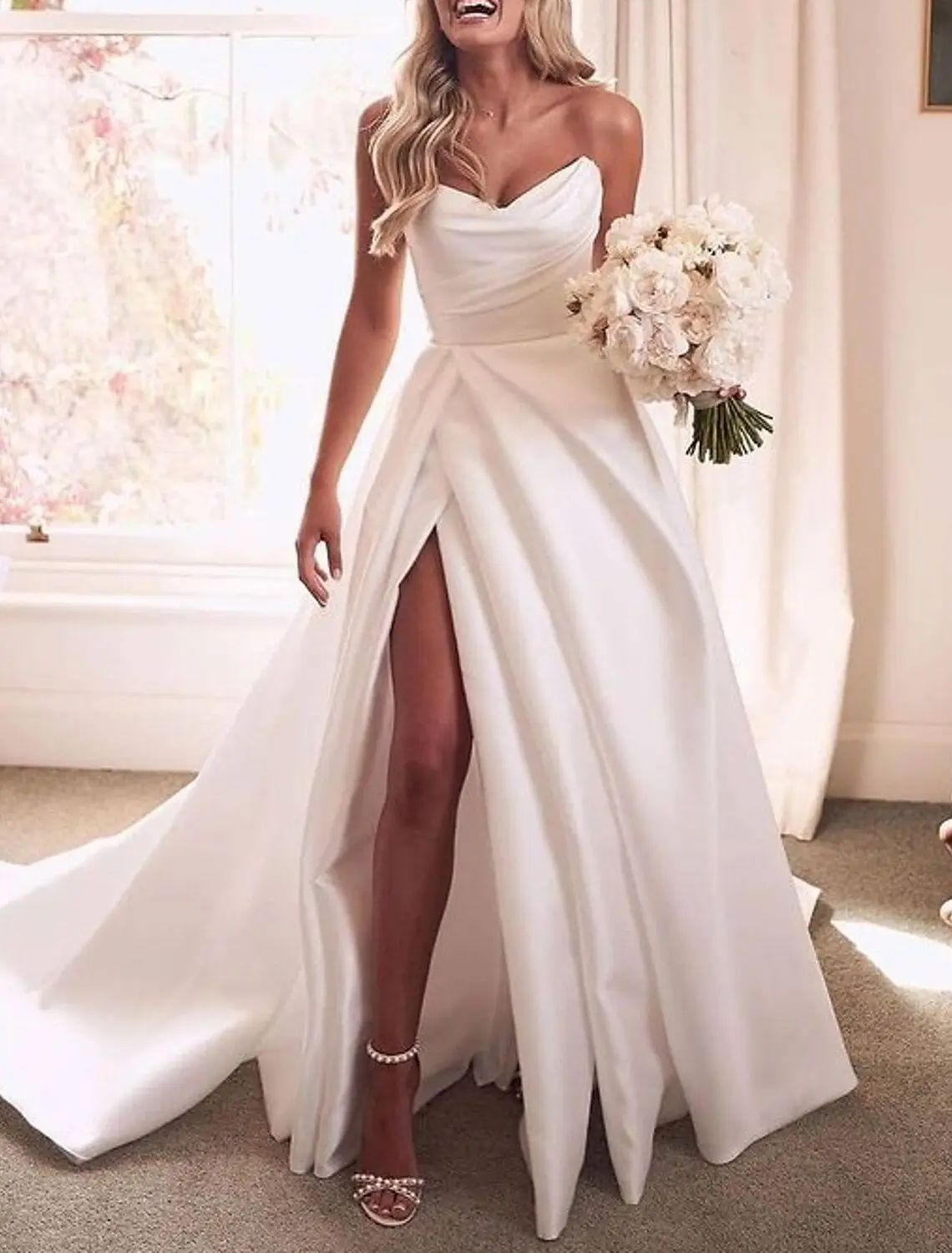 Sweetheart Tulle A-Line Wedding Dress — LV15459637 — view 1