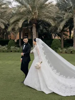 Round Satin A-Line — SW519 Ivory wedding dress, view 6