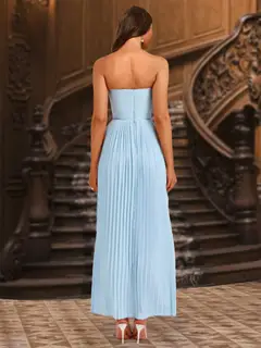 A-Line/Princess Strapless Sleeveless Evening Dresses with Ruched — LV32310018 — view 2