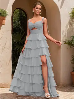 Ball Gown Sweetheart Sleeveless Solid Flowers Prom Dresses — view 25