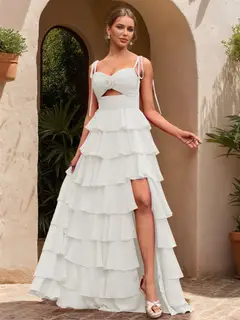 Ball Gown Sweetheart Sleeveless Solid Flowers Prom Dresses — view 47