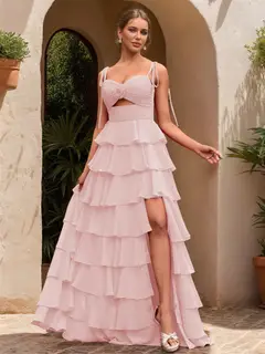 Ball Gown Sweetheart Sleeveless Solid Flowers Prom Dresses — view 59