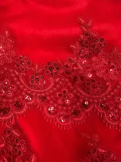Trumpet/Mermaid Strapless Corset Ruffle Prom Dresses with Sequin Appliques — view 4