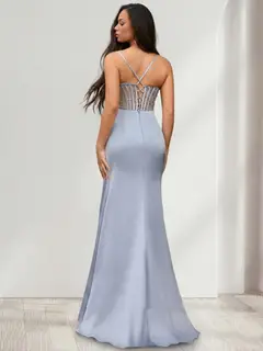 Trumpet/Mermaid Sweetheart Sleeveless Beading Prom Dresses — LV39729666 — view 2