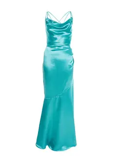 Sheath/Column Spaghetti Straps Floor-length Long Bridesmaid Dresses — LV02083893 — view 3