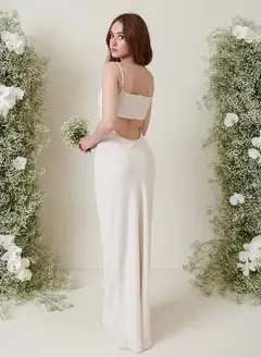 Sheath/Column Spaghetti Straps Floor-length Long Bridesmaid Dresses — LV94285109 — view 4