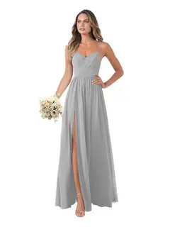 A-Line/Princess Chiffon Sleeveless Floor-Length Bridesmaid Dresses — view 25