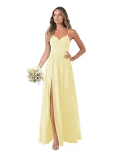 A-Line/Princess Chiffon Sleeveless Floor-Length Bridesmaid Dresses — view 33