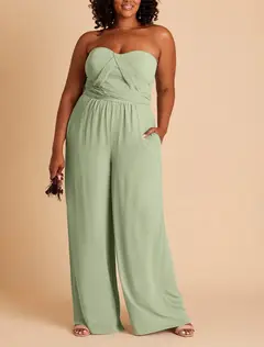 Jumpsuits Halter Floor-length Long Bridesmaid Dresses — view 2