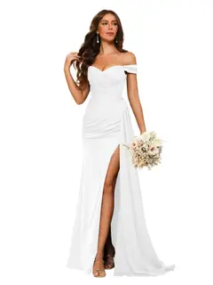 Mermaid/Trumpet Sweetheart Neck Floor-Length Bridesmaid Dresses — view 4