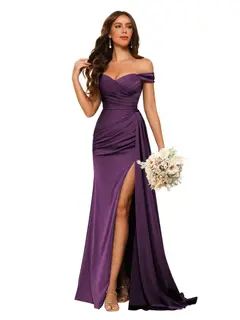 Mermaid/Trumpet Sweetheart Neck Floor-Length Bridesmaid Dresses — view 8