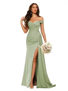 Mermaid/Trumpet Sweetheart Neck Floor-Length Bridesmaid Dresses — view 14