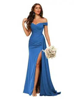 Mermaid/Trumpet Sweetheart Neck Floor-Length Bridesmaid Dresses — view 20