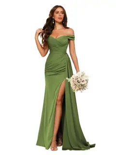 Mermaid/Trumpet Sweetheart Neck Floor-Length Bridesmaid Dresses — view 23