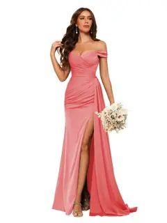 Mermaid/Trumpet Sweetheart Neck Floor-Length Bridesmaid Dresses — view 25