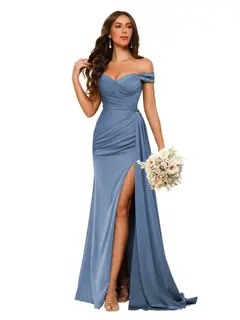 Mermaid/Trumpet Sweetheart Neck Floor-Length Bridesmaid Dresses — view 26