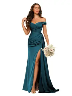 Mermaid/Trumpet Sweetheart Neck Floor-Length Bridesmaid Dresses — view 27