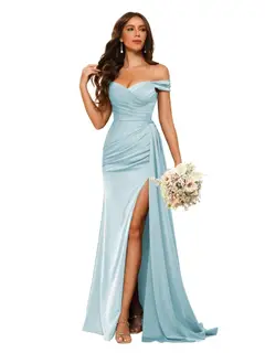 Mermaid/Trumpet Sweetheart Neck Floor-Length Bridesmaid Dresses — view 29