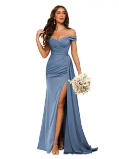 Mermaid/Trumpet Sweetheart Neck Floor-Length Bridesmaid Dresses — view 31