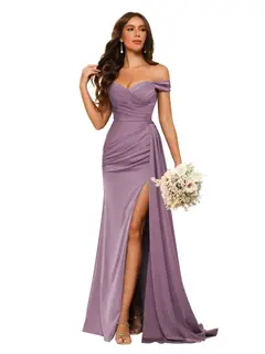 Mermaid/Trumpet Sweetheart Neck Floor-Length Bridesmaid Dresses — view 37