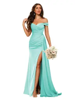 Mermaid/Trumpet Sweetheart Neck Floor-Length Bridesmaid Dresses — view 38