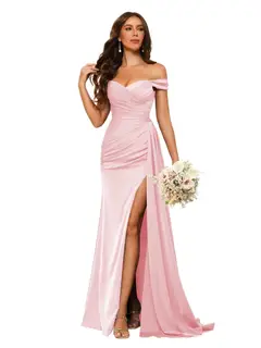 Mermaid/Trumpet Sweetheart Neck Floor-Length Bridesmaid Dresses — view 39
