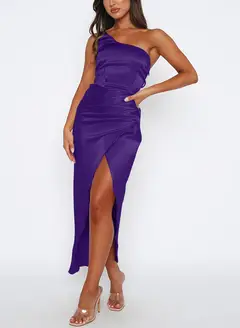 Sheath/Column One-Shoulder Ankle-Length Long Bridesmaid Dresses — LV68355637 — view 18