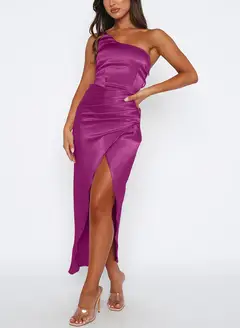 Sheath/Column One-Shoulder Ankle-Length Long Bridesmaid Dresses — LV68355637 — view 20