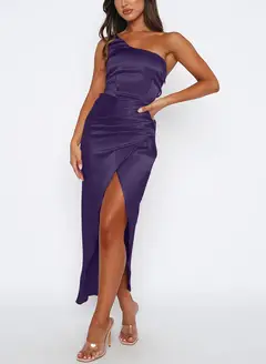 Sheath/Column One-Shoulder Ankle-Length Long Bridesmaid Dresses — LV68355637 — view 22