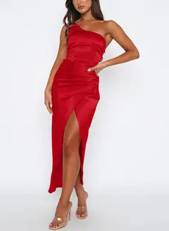 Sheath/Column One-Shoulder Ankle-Length Long Bridesmaid Dresses — LV68355637 — view 34
