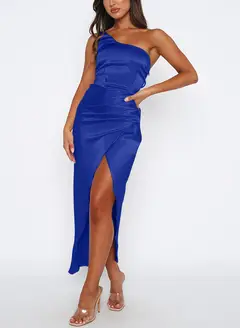 Sheath/Column One-Shoulder Ankle-Length Long Bridesmaid Dresses — LV68355637 — view 39