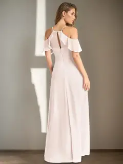 Sheath/Column Spaghetti Straps Floor-length Long Bridesmaid Dresses — LV04967477 — view 4