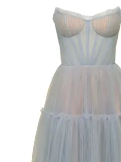 A-Line/Princess Sweetheart Sleeveless Floor-Length Pleated Bridesmaid Dresses with Lace-Up — view 7