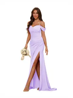 Mermaid/Trumpet Sweetheart Sleeveless Floor-Length Bridesmaid Dresses — view 4