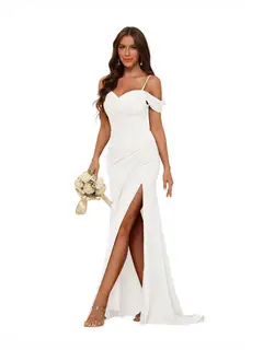 Mermaid/Trumpet Sweetheart Sleeveless Floor-Length Bridesmaid Dresses — view 7