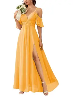 A-Line/Princess Off-the-Shoulder Floor-Length Bridesmaid Dresses — view 24