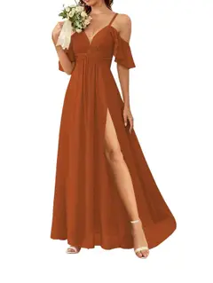 A-Line/Princess Off-the-Shoulder Floor-Length Bridesmaid Dresses — view 25