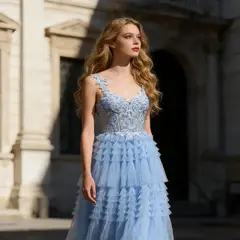 Cleo — A-Line — Floor-Length — view 2