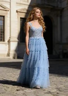 Cleo — A-Line — Floor-Length — view 3