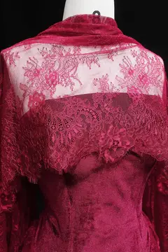 Celeste — Sheath — High Neck — Long Sleeve — Floor-Length — view 8