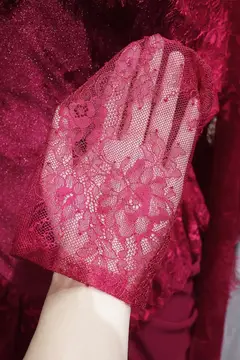 Celeste — Sheath — High Neck — Long Sleeve — Floor-Length — view 11