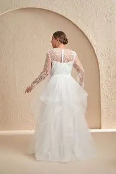 Iris — Ball Gown — Sweetheart — Long Sleeve — Floor-Length — view 2