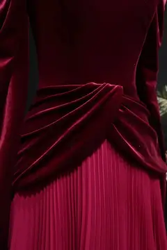 Uma — A-Line — Square — Puff Sleeve — Floor-Length — view 6