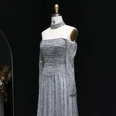 Kaia — A-Line — Long Sleeve — Floor-Length — view 6