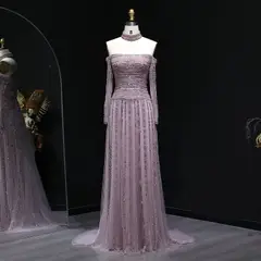 Kaia — A-Line — Long Sleeve — Floor-Length — view 8