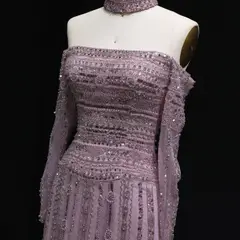Kaia — A-Line — Long Sleeve — Floor-Length — view 12